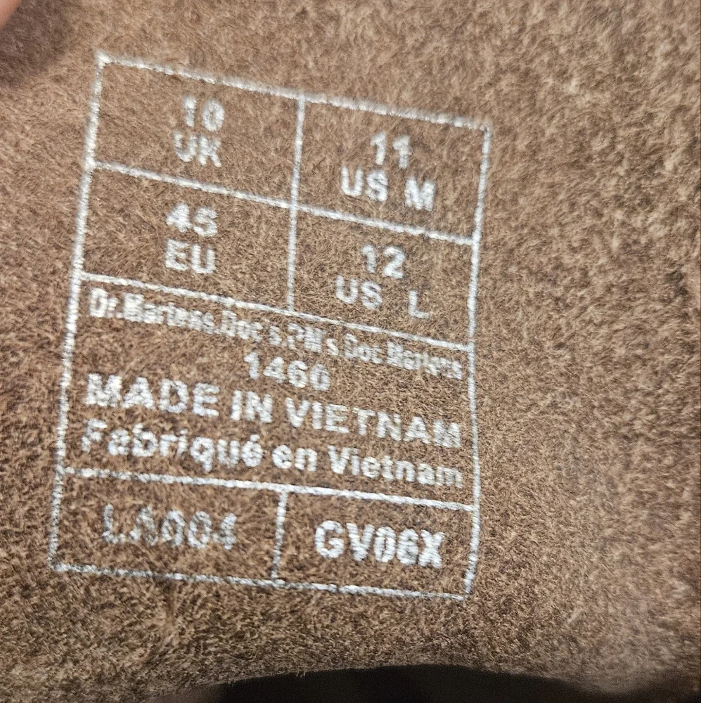 NWOT Dr. Martens 1460 Bex Craxy Horse Leather Lace Up Boot: Mens Size 11 - Picture 12 of 12